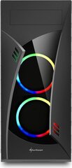 Sharkoon NIGHT SHARK RGB (4044951026258) цена и информация | Корпус Cooler Master для ПК Elite 500 Midi | hansapost.ee