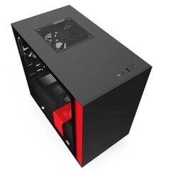 NZXT korpus H210i Mini ITX must/punane hind ja info | Arvutikorpused | hansapost.ee