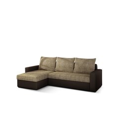 Универсальный угловой диван Livio, кремовый/коричневый цена и информация | Угловые диваны | hansapost.ee