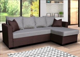 Угловой диван Karol, серый/коричневый цена и информация | Угловые диваны | hansapost.ee