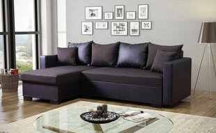 Угловой диван Karol, темно-коричневый/черный цена и информация | Угловые диваны | hansapost.ee