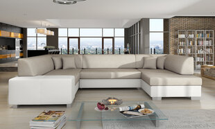 Мягкий угловой диван Havana, белый/светло-коричневый цена и информация | Угловые диваны | hansapost.ee