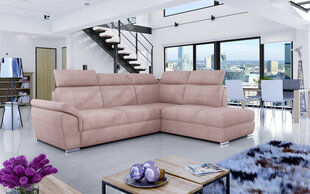 Мягкий угловой диван Loreto, светло-розовый цена и информация | Угловые диваны | hansapost.ee