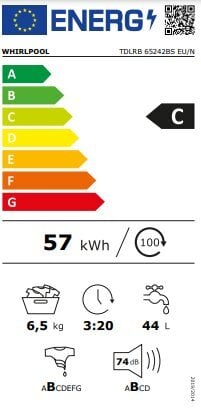 Whirlpool TDLRB65242BSEU hind ja info | Pesumasinad | hansapost.ee