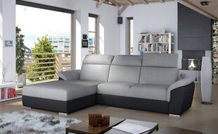Мягкий угловой диван Trevisco, серый/черный цена и информация | Угловые диваны | hansapost.ee