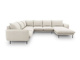 Pehme nurgadiivan Cosmopolitan Design Panoramic Vienna, helebeež/must price and information | Corner sofas and corner sofa beds | hansapost.ee