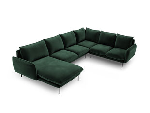 Pehme nurgadiivan Cosmopolitan Design Panoramic Vienna, roheline/must price and information | Corner sofas and corner sofa beds | hansapost.ee