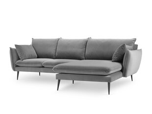 Pehme nurgadiivan Milo Casa Elio, helehall/must price and information | Corner sofas and corner sofa beds | hansapost.ee