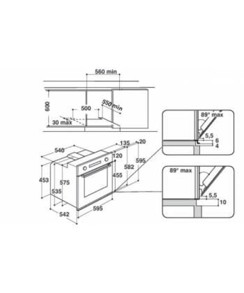 Whirlpool AKP785IX, integreeritav ahi, maht 65 L, roostevaba price and information | Ahjud | hansapost.ee