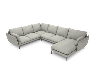 Pehme nurgadiivan Milo Casa Elio 7S-V, helehall/must price and information | Corner sofas and corner sofa beds | hansapost.ee