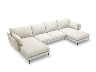 Pehme nurgadiivan Milo Casa Elio 6S, helebeež värv/must price and information | Corner sofas and corner sofa beds | hansapost.ee