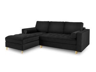 Pehme nurgadiivan Milo Casa Santo 5S-V, must/kuldne price and information | Corner sofas and corner sofa beds | hansapost.ee