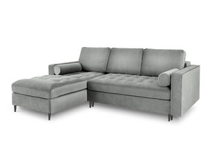 Pehme nurgadiivan Milo Casa Santo 5S-V, hall/must price and information | Corner sofas and corner sofa beds | hansapost.ee