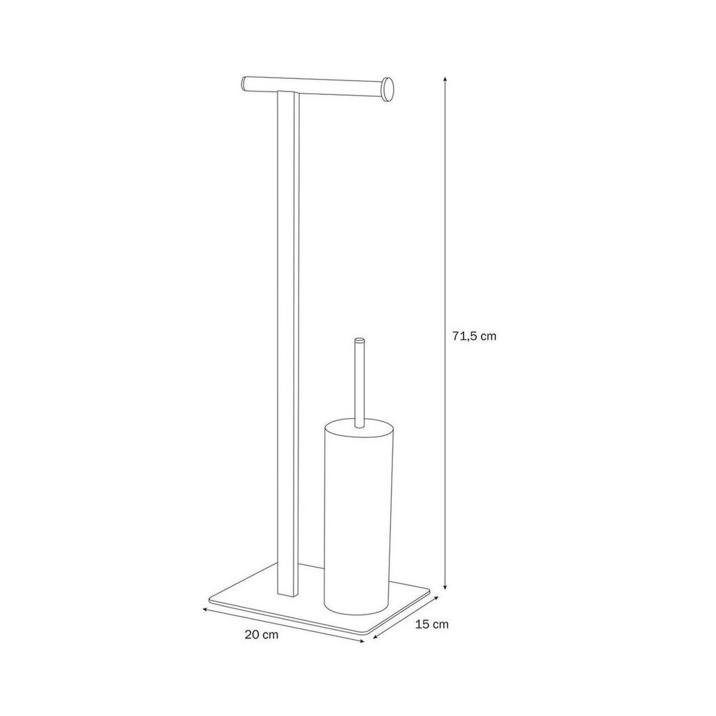 Tualettpaberihoidja Brix Coram hind ja info | Vannitoa aksessuaarid | hansapost.ee