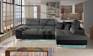 Угловой диван-кровать Cotere + LED цена и информация | Угловые диваны | hansapost.ee
