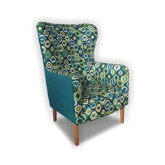 TMS Wood, кресло синее / зеленое цена и информация | Кресла | hansapost.ee