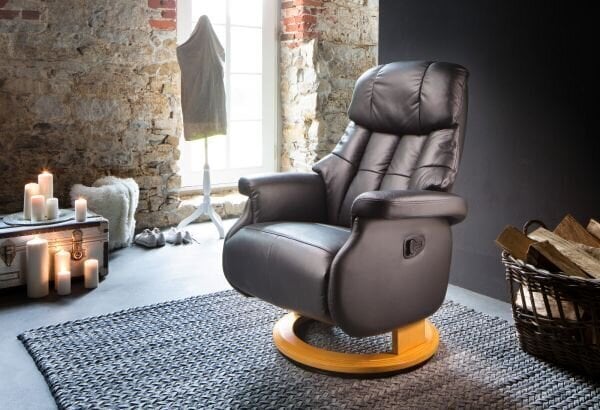 Tugitool recliner MC Akcent Calgary Comfort L, matt pruun/beež цена и информация | Tugitoolid | hansapost.ee