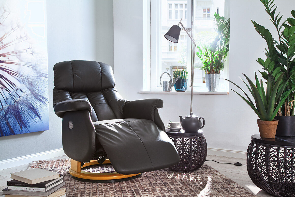 Tugitool recliner Calgary Comfort XL, pruun/beež värv цена и информация | Tugitoolid | hansapost.ee