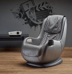 Массажное кресло Halmar Dopio, серое цена и информация | Кресла для отдыха | hansapost.ee