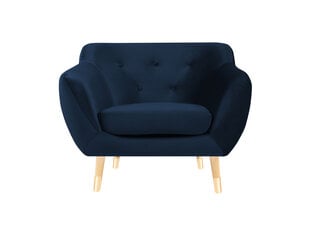 Кресло Mazzini Sofas Amelie, темно-синее/коричневое цена и информация | Кресла | hansapost.ee