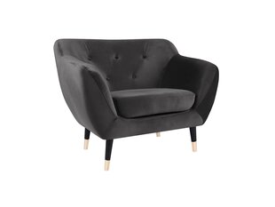 Кресло Mazzini Sofas Amelie, темно-серое/черное цена и информация | Кресла | hansapost.ee