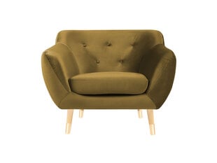 Кресло Mazzini Sofas Amelie, желтое/коричневое цена и информация | Кресла для отдыха | hansapost.ee