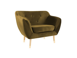 Кресло Mazzini Sofas Amelie, желтое/коричневое цена и информация | Кресла | hansapost.ee