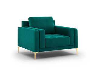 Кресло Mazzini Sofas Orrino, зеленое/золотое цена и информация | Кресла | hansapost.ee