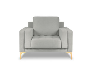 Кресло Mazzini Sofas Orrino 8, светло-серое/золотое цена и информация | Кресла | hansapost.ee