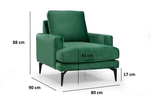 Кресло Kalune Design Papira, зеленое цена и информация | Кресла | hansapost.ee