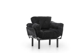 Раскладывающееся кресло Kalune Design Nitta Single, черное цена и информация | Кресла для отдыха | hansapost.ee