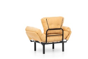 Раскладывающееся кресло Kalune Design Nitta Single, желтое цена и информация | Кресла для отдыха | hansapost.ee