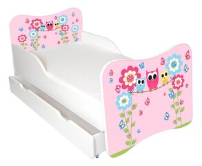 Детская кровать с матрасом и ящиком для постельного белья Ami 54, 140x70 см цена и информация | Детские кровати | hansapost.ee