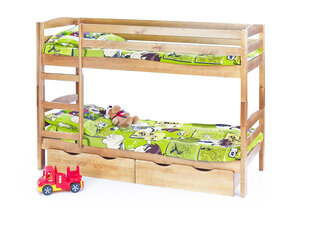 Двухъярусная кровать с матрасами Halmar Sam, сосна цена и информация | Детские кровати | hansapost.ee