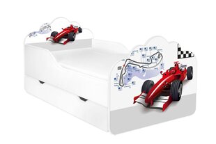 Детская кровать с матрасом и ящиком для постельного белья POLA 5, 140x70 см цена и информация | Детские кровати | hansapost.ee
