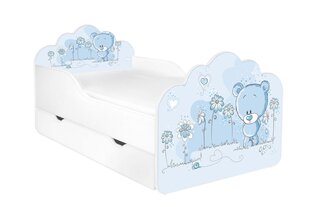 Детская кровать с матрасом и ящиком для постельного белья POLA 12, 140x70 см цена и информация | Детские кровати | hansapost.ee