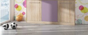 Трансформируемая кровать-комод Roger, 90х200 см, коричневая/фиолетовая цена и информация | Детские кровати | hansapost.ee