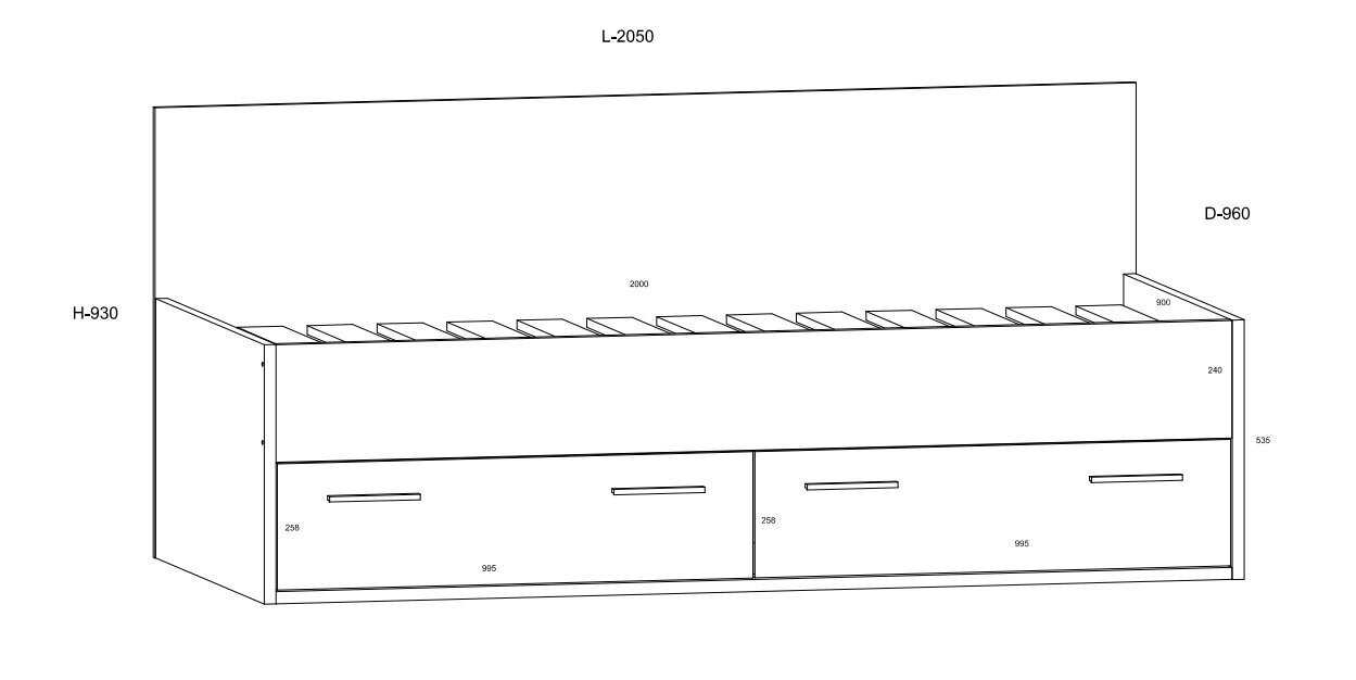 Voodi Meblocross Hey 10, 90x200 cm, valge/lilla цена и информация | Lastevoodid | hansapost.ee