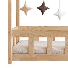Детская кровать-домик Selsey Mallory, 80x200 см, коричневая цена и информация | Детские кровати | hansapost.ee