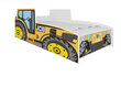 Lastevoodi ADRK Furniture Tractor, 140x70cm, kollane цена и информация | Lastevoodid | hansapost.ee