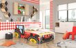 Lastevoodi ADRK Furniture Tractor, 160x80cm, punane цена и информация | Lastevoodid | hansapost.ee