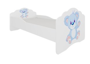 Детская кровать ADRK Furniture Casimo Blue Bear, 140 x 70 см цена и информация | Детские кровати | hansapost.ee
