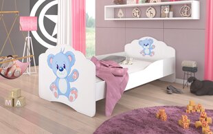Lastevoodi ADRK Furniture Casimo Blue Bear, 140x70cm цена и информация | Детские кровати | hansapost.ee
