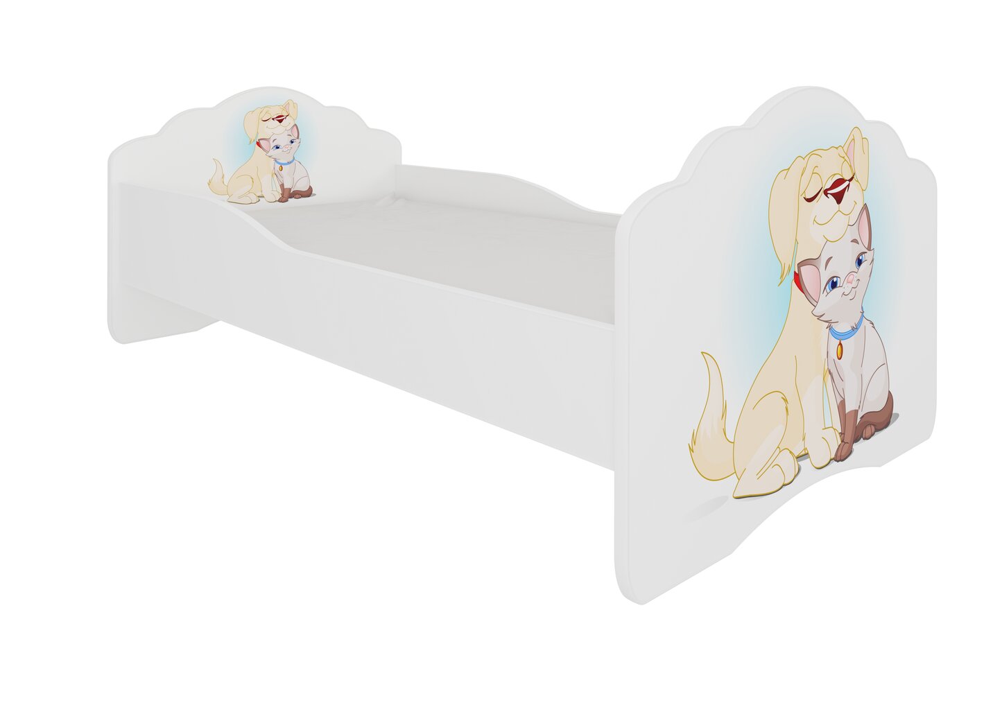 Lastevoodi ADRK Furniture Casimo Dog and Cat, 140x70cm цена и информация | Lastevoodid | hansapost.ee