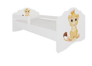 Lastevoodi eemaldatava kaitsega ADRK Furniture Casimo Lion, 70x140 cm hind ja info | Lastevoodid | hansapost.ee