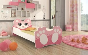 Lastevoodi ADRK Furniture Bear 164, 80x160 cm, roosa цена и информация | Детские кровати | hansapost.ee