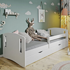 Детская кровать с матрасом Selsey Mirret, 80x180 см, белая цена и информация | Детские кровати | hansapost.ee