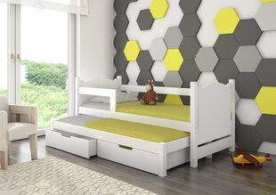 Lastevoodi Adrk Furniture Campos 180x75/172x75 cm, valge hind ja info | Lastevoodid | hansapost.ee