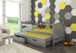 Lastevoodi Adrk Furniture Campos 180x75/172x75 cm, hall цена и информация | Детские кровати | hansapost.ee