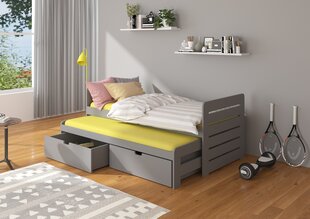 Lastevoodi ADRK Furniture Tomi 180x80, hall цена и информация | Детские кровати | hansapost.ee